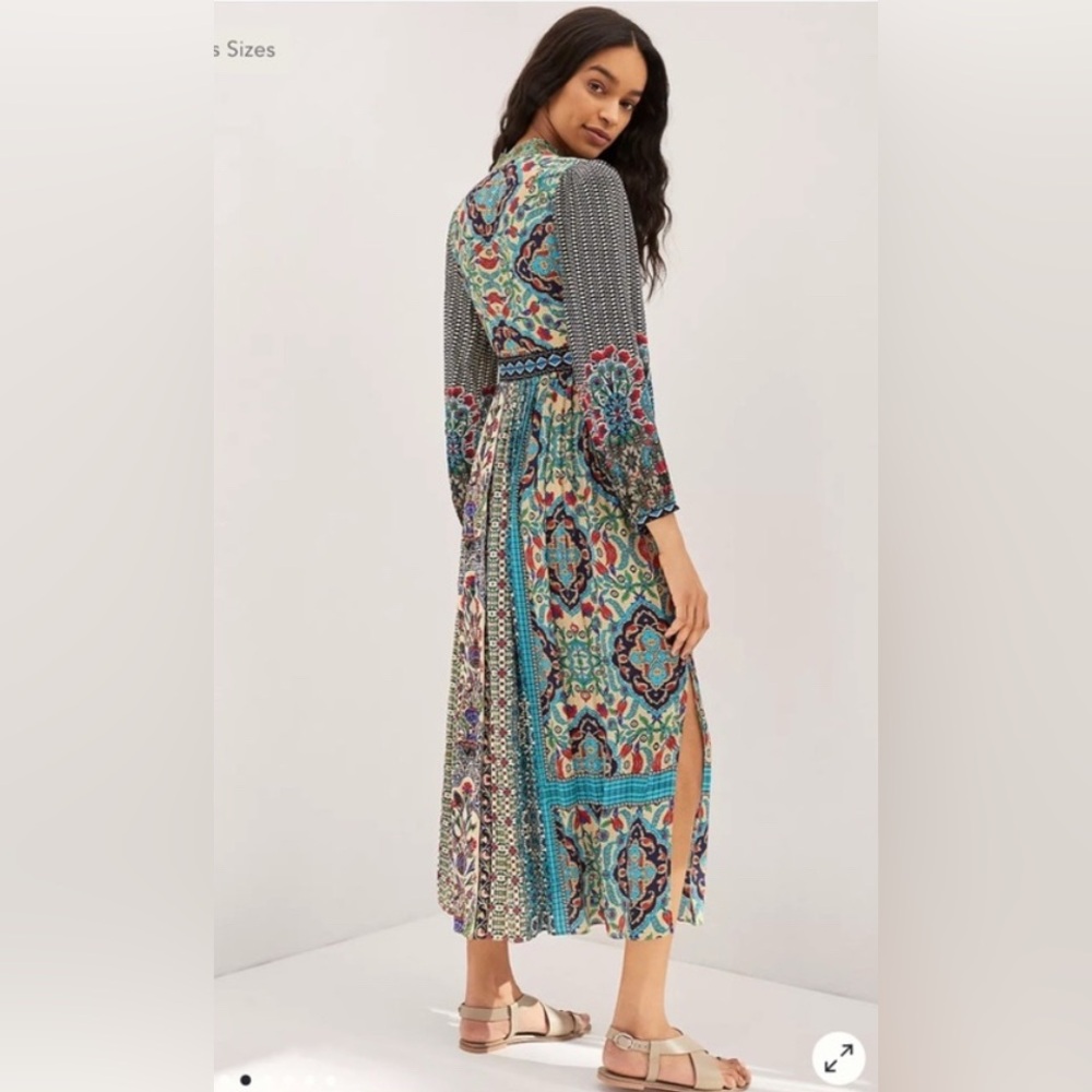 Elegant Multicolor Long Sleeve Dress